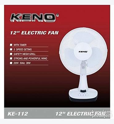 bordo: KENO KE-112 – stolni električni ventilator 12" - Prečnik: 12” - — 1