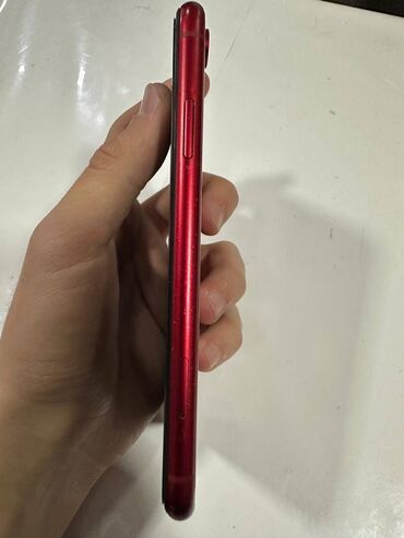 rabota za rubezhom iz kyrgyzstana: IPhone Xr, Б/у, 64 ГБ, Красный, Чехол, 87 %