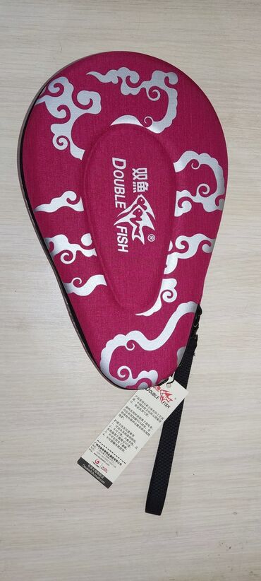 настольный теннис ракетки: Оригинальная сумка для ракеток DOUBLE FISH soldier серии G+ красного