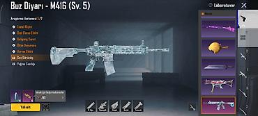 PUBG Mobile hesabı – Buz Diyarı M416 (Səviyyə 5) və zəngin kolleksiya