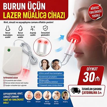 tibb geyimi: Burun üçün lazer müalicəsi cihazı Rinit,sinusit xəstəlikləri zamanı — 1