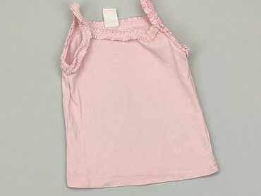bluzki z różą: Bluzka, H&M, 9-12 m, stan - Dobry