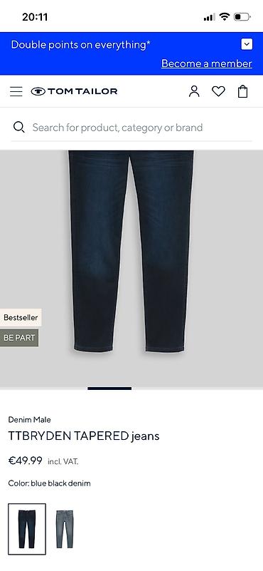 Джинсы: 🔥Мужские джинсы Tom Tailor Bryden Tapered (Оригинал из Кореи) — Новые — 7