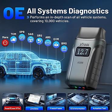 Auto dijagnostika: XTOOL Anyscan A30M V2.0 Najnoviji OBD2 Bluetooth CANFD FCA Oil Reset — 11