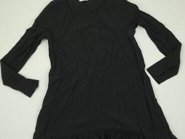 czarna długa sukienki z długim rękawem: Сукня, S, стан - Ідеальний
