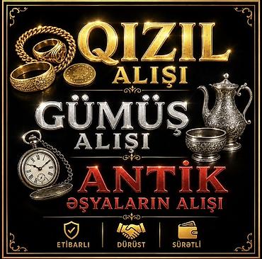Аксессуары: Xidmət: Qızıl, gümüş və antik əşyaların alışı Təsvir: - Qızıl — 1