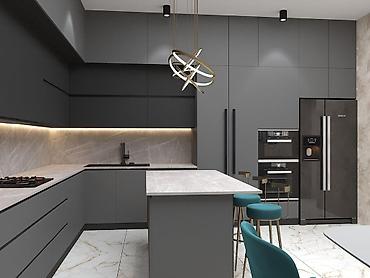 3d saatlar: Sifarişlə mətbəx dəsti, Özü çəkən petlələr, MDF — 9