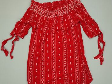 czerwona eleganckie bluzki damskie: Bluzka Damska, New Look, S, stan - Idealny