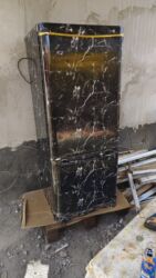 очиститель и увлажнитель воздуха 2 в 1: Холодильник с нижней морозильной камерой в пленке под черный мрамор