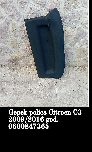 garderober navara: Gepek polica za Citroen C3 (2009–2016) - Originalna zadnja — 1