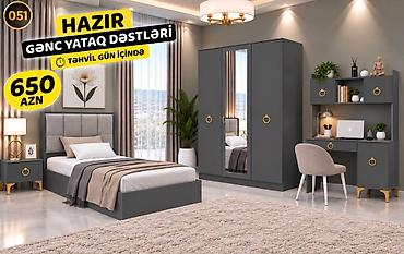 Hazır gənc yataq dəstləri Komplektin tərkibi: - Çarpayı (yumşaq