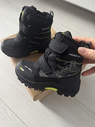 Балдардын кийим-кечелери жана бут кийимдери: Новые зимние ботинки 27размер Мембрана софтшелл, непромокаемые — 1