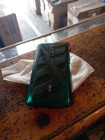 телефоны б у в Кыргызстан | СТАЦИОНАРНЫЕ ТЕЛЕФОНЫ: Xiaomi Redmi Note 8 Pro | 128 ГБ цвет - Зеленый | Сенсорный, Отпечаток пальца, Две SIM карты