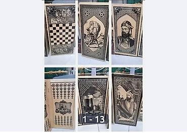 Nərdlər: Nərd taxta təzədir 22₼+3₼ zər və l daşları — 3