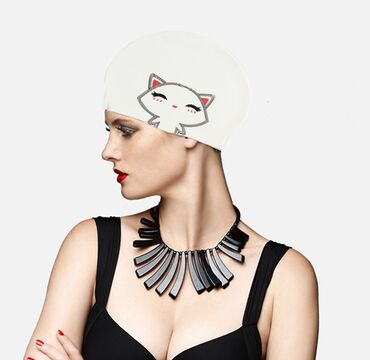 спортивные повязки на голову: Силиконовая шапочка для плавания Мягкий и эластичный материал отлично
