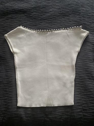 barter geyim: Zara Woman qadın bluzası - Rəng: açıq şaftalı/nyud - Modell: qısa — 9