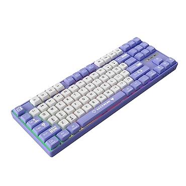 Настольные ПК и комплектующие: AJAZZ AK870MC Purple and White Wired | 87 keys | Type-C | IS1038 — 3