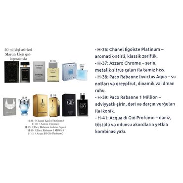 Ətriyyat: Heftelerle qalici 50 ml kişi ve unisex etirler,paltari yu geyin etri -da lalafo.az — 14 Ətriyyat: Heftelerle qalici 50 ml kişi ve unisex etirler,paltari yu geyin etri — 14