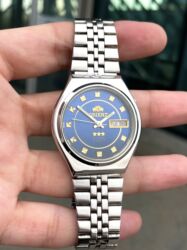 Qol saatları: İşlənmiş, Qol saatı, Orient, rəng - Göy — 1