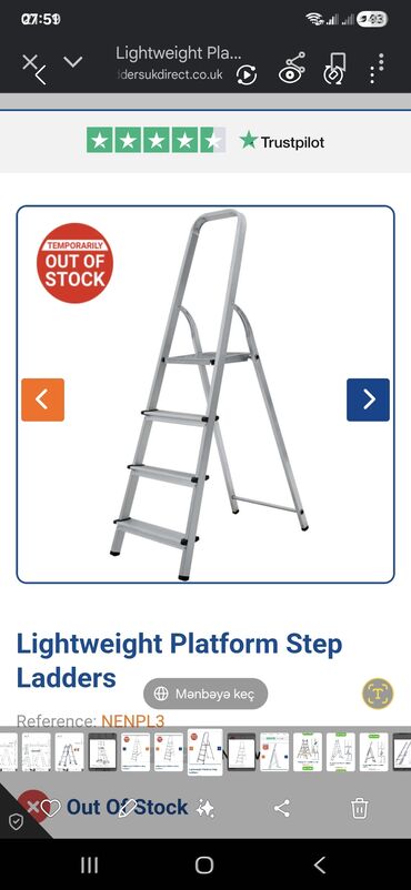 Nərdivanlar: Məhsul: Zarges Combi‑Master DX kombinə edilmiş nərdivan Təsvir: - — 5