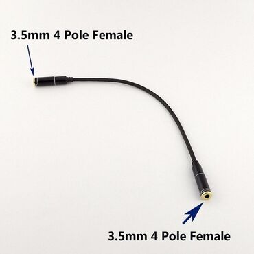 кабели синхронизации microusb female: Аудио переходник 3.5 мм Female - 3.5 мм Female (20 см)