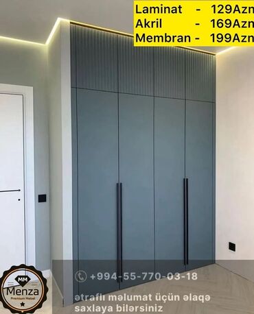Çəngəllər: Yeni, Açılan, 6 qapı Düz dolab, Qarderob, paltar dolabı