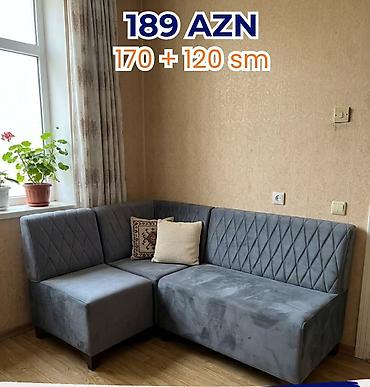 Künc divan – 189 AZN Ölçü: 170 + 120 sm - L‑şəkilli kompakt dizayn lalafo.az -da Künc divan – 189 AZN Ölçü: 170 + 120 sm - L‑şəkilli kompakt dizayn
