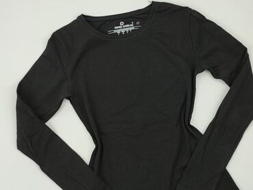 bluzki czarne z długim rekawem: Bluzka Damska, S, stan - Idealny