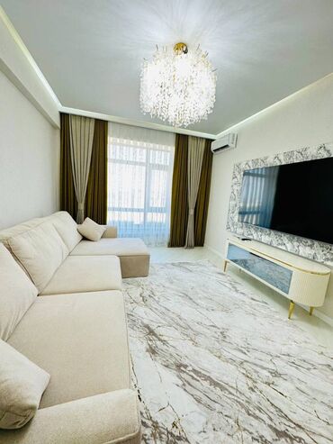 квартира нижная ала арча: 2 комнаты, 66 м², Элитка, 12 этаж, Дизайнерский ремонт