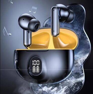 i 100 tws: Yeni Simsiz (Bluetooth) Qulaqcıqlar, AIR MUSIC, rəng - Qara