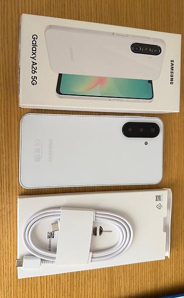 s 23 ultra qiyməti: Samsung Galaxy A26 5G, rəng - Ağ, Barmaq izi — 2