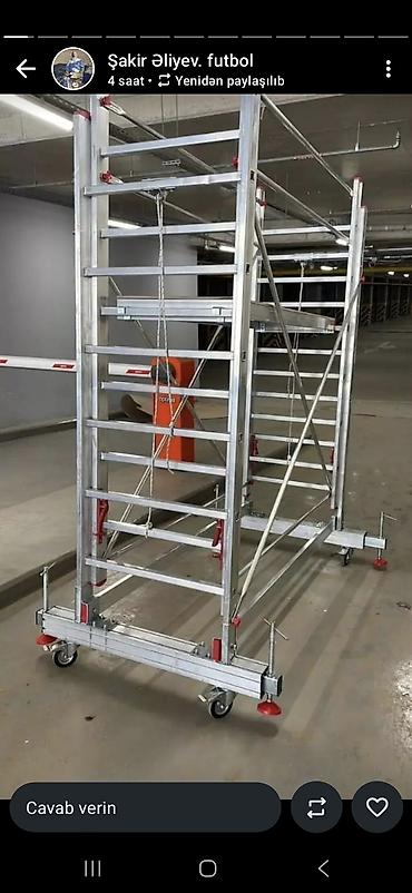 Alətlər: Alüminium mobil skafold (iskele) sistemi - Material: yüngül və — 8