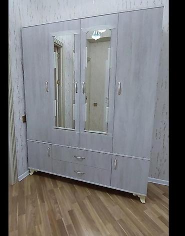 şifonyerler: 3 qapılı güzgülü paltar şkafı - Material: laminat və ya DSP (şəkildə — 8