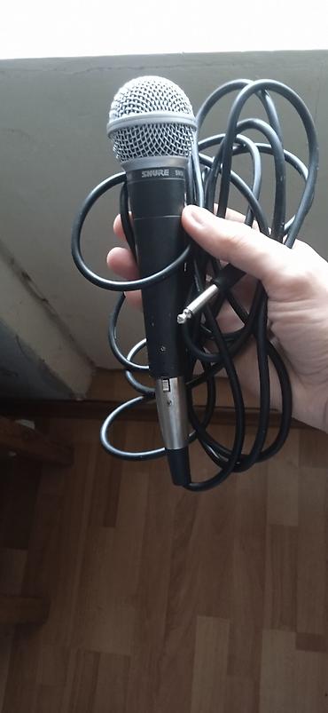 yaxa mikrofon: Shure SM58 dinamik vokal mikrofonu – əfsanəvi kardioid yönlü nümunə — 1