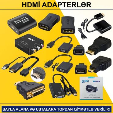 Digər kompüter aksesuarları: HDMİ Adapterlər SAYLA ALANA VƏ USTALARA TOPDAN QİYMƏTLƏ VERİLİR! ⭐HDMİ -da lalafo.az — 1 Digər kompüter aksesuarları: HDMİ Adapterlər SAYLA ALANA VƏ USTALARA TOPDAN QİYMƏTLƏ VERİLİR! ⭐HDMİ — 1