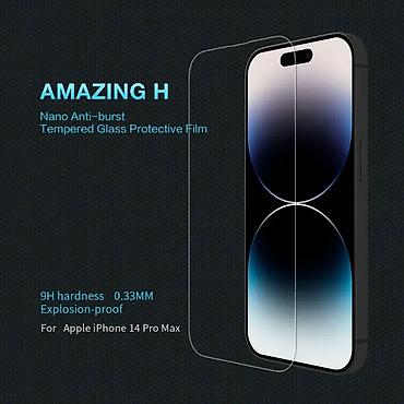 s mobile pirot: Folija za zastitu ekrana GLASS Nillkin H za iPhone 14 Pro Max (6.7) — 5
