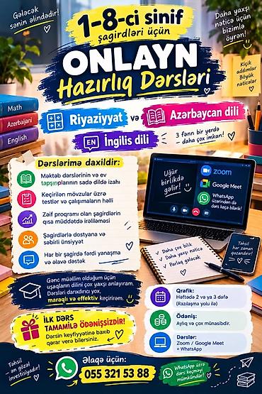 tamada: Repetitor, Riyaziyyat, Azərbaycan dili — 1