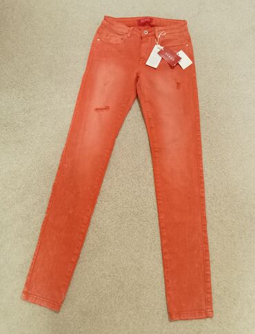 sarene siroke pantalone: 25, 30, Cotton, Regular rise, Skinny