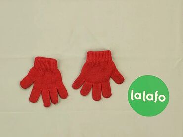 Rękawice: Rękawice, wzór - Jednolity kolor, kolor - Czerwony