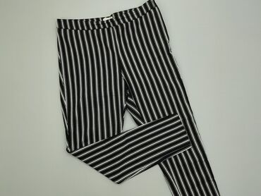 Spodnie H&M, 2XL (EU 44), stan - Idealny, wzór - Linia, kolor - Czarny