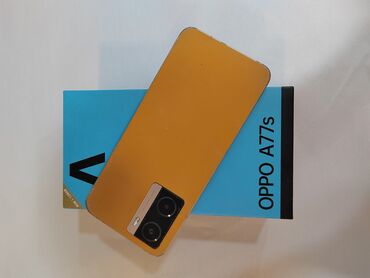 ucuz telefonlar ikinci el: Oppo A77, 128 GB, rəng - Sarı, Sensor, Barmaq izi, İki sim kartlı