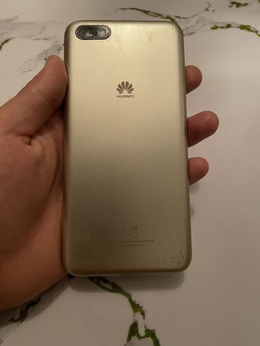 huawei 0682: Huawei Y5 Prime, Колдонулган, 16 ГБ, түсү - Алтын, 2 SIM