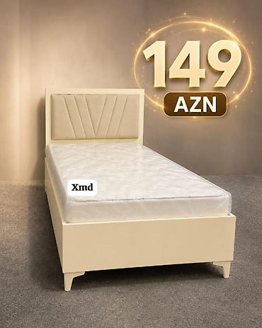 ucuz tek kravatlar: Tək nəfərlik çarpayı – müasir, kompakt dizayn - Rəng: ağ/krem tonları — 2