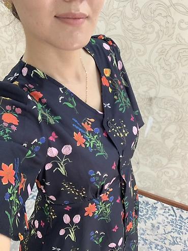 z maxi: Платье макси с цветочным принтом Zara размер L . - Цвет: глубокий — 2