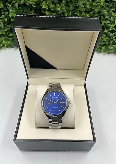 Наручные часы: Casio Quartz kişi qol saatı - Mexanizm: Quartz - Siferblat: mavi — 1