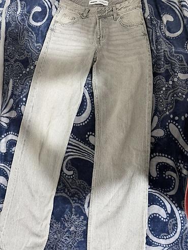 Cinslər: Pull bear Bershka Zara Şalvarlar 32-34 Rəngli yuyulma effektli jeans — 1