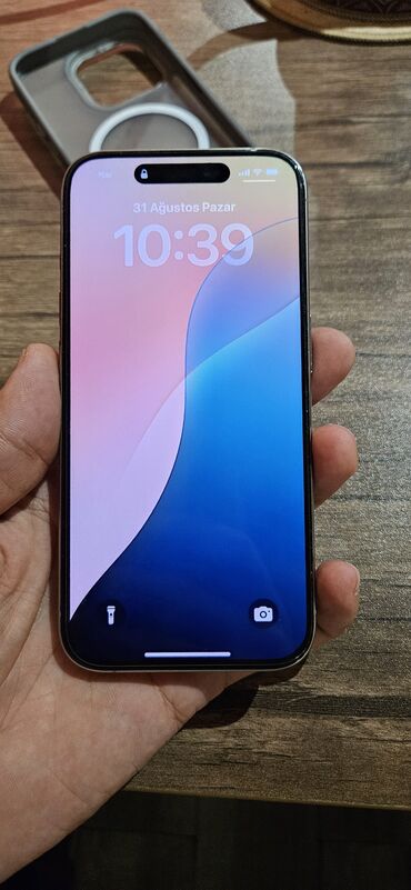 TV və video: IPhone 15 Pro, 256 GB, Natural Titanium, Simsiz şarj, Face ID