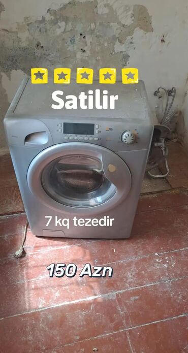принтер лазерный hp: Paltaryuyan maşın – ön yükləməli, gümüşü rəng. - Yükləmə həcmi: 7 kq