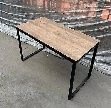 Офисные столы: Офисный/компьютерный стол в стиле лофт - Столешница: ЛДСП с текстурой — 7