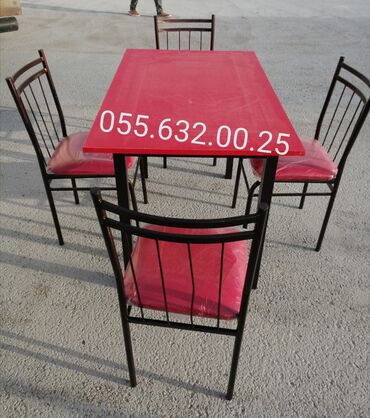 Sifarişlə masa və oturacaq dəstləri: Dəniz qiragi üçün stol stul desti, kafe və cayxana üçün stol stul — 2